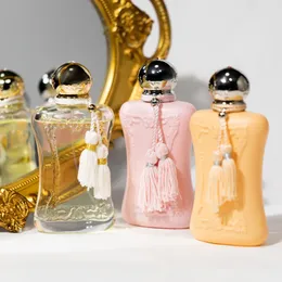 Vrouw luxemerk parfum 75 ml cassili delina sedbury meliora parfums de marly langdurige tijd goede kwaliteit hoge geur