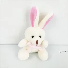 6cm Plush Bunny Pendant Keychain Cute Small Plush Animals Key Ring Easter Party Favors Kids Gifts RRE13168