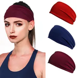 13 Kolory Nonstlip Elastic Folds Yoga Hairband Moda Szerokie Sporty Pałąk Akcesoria Running Summer Stretch Hair Band 4522 Z2