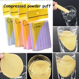 12pcs/set Soft Compressed Sponge Face Cleanse Washing Facial Care Compress Powder Puff Makeup Remover Tools