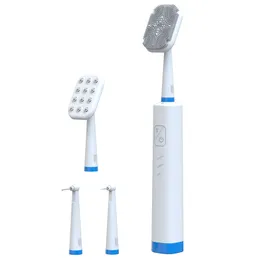 3 i 1 Dental Calculus Remover med ansiktsrengöringsborste Portable Electric Tand Tartar Scraper Ta bort