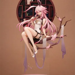 [Bonus] Houkai 3rd Sakura Yae Chinese Drver. PVC Figur Hokai 3rd Sakura Yae Anime Figur Sexig Tjej Action Figurleksaker 30cm x0526