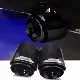 1 PCS Black Chrome and Carbon Fiber Muffler Tips Fit for Mini Cooper Exhaust Tip R55 R56 R57 R58 R59 R60 R61