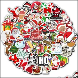 Gift Wrap Event & Party Supplies Festive Home Garden 50Pcs/Lot Christmas Animal Waterproof Stickers Guitar Lage Laptop Bicycle Refrigerator