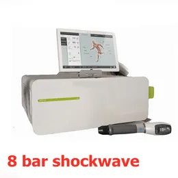 8bar eswt shockwave therapy physiotherapy apparatus equipments for back pain made in China