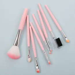 Makeup Brushes Sets Portable Makeup Brushes Set 5pcs Eyelash Cleaning Brush Makeup Brush Case Red Eyeliner and eyebrow brush