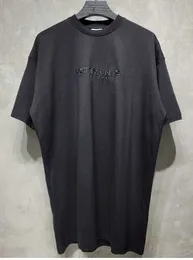 T-shirt oversize VETEMENT Haute Couture UOMO Donna Lettera ricamata tonale di alta qualità Vetements Tee VTM Top