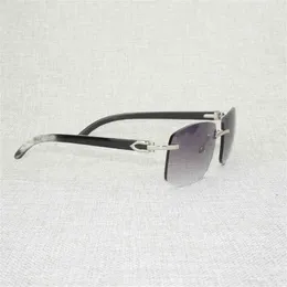 Retro drewno gość okulary przeciwsłoneczne mężczyźni naturalny czarny biały bawoły rogów rogów bez okularów na zewnątrz letnie Oculos Gafas francuski