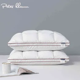 ピーターカーンンソフトホワイトホワイトホワイトホワイトホワイトホワイト睡眠首保護ベッド枕100％コットンカバー014