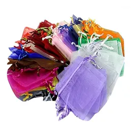 Pcs Sachets Pochettes Cadeau En Organza Avec Rubans Pour Bijoux 7x9cm Gift Boxes Bags Packaging For Business Muticolor Wrap