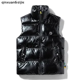 Giacca da uomo casual Gilet senza maniche Gilet termico morbido Piumini casual Gilet da uomo in cotone invernale da uomo Gilet addensato 8XL 211204