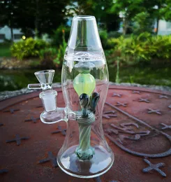 7 Inch Hookahs Thick Heady Glass Bongs Lava Lamp Oil Dab Rigs Beaker Unique Water Pipes 14mm Female Joint With Bowl