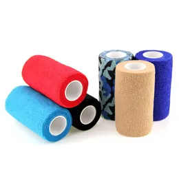 10cm 1 Roll Self Adhesive Bandage Elastic Nonwoven Waterproof Cohesive For Elbow & Knee Pads