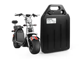 60V 12AH 15AH 20AH 25AH 18650 Li-Jon Bateria Pack 1800 W BMS for Electric Harley CityCoco X7 x8 X9 Scooter Rower z ładowarką