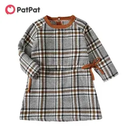 Arrival Spring and Autumn Baby Toddler Classic Plaid Dress Soft Comfy Kids Girl Sets 210528