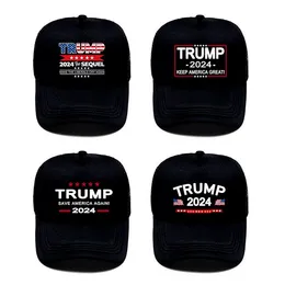 2024 Trump Baseball Hat Wybory prezydenckie Party Kapelusze Czapki Zapisz Ameryka Znowu Mesh Cotton Cap 496H