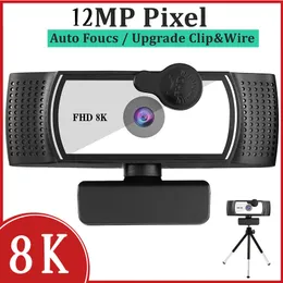Autofocus Webcam 1080p Sailvde 4k 8K Rete USB Trasmissione in diretta 2k Driver - Computer portatile Web Cam Microfono per fotocamera