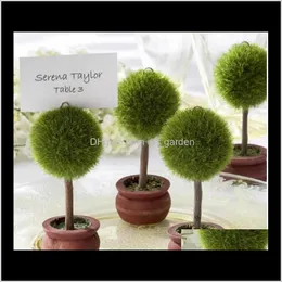 Outros eventos suprimentos festivos entrega de garden home grow 2021 favorece presentes topiary ￡rvore de p￳/titular de cart￣o de lugar decora￧￣o de mesa de casamento