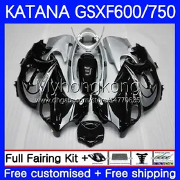 Suzuki Katana GSXF için OEM Vücut GSXF 600 750 CC GSXF750 2003 2004 2005 2006 2007 18NO.71 GSX750F GSX600F 03-07 GSXF-600 600CC 750CC GSXF600 Stok BLUE 03 04 05 06 07 PERAVER