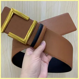 2021 Leather Belt For Women Fashion Men Designer Belts Letter Buckle Women Waistband Cintura Ceintures Gürtel Belt 7cm With Box 21112005Q