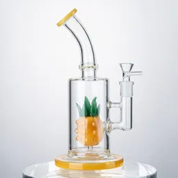 Wholesale Pineapple Hookahsガラスボンオイルリグ水パイプNホールパーコレータシャワーヘッドPerc 14.5女性ジョイントWP2196