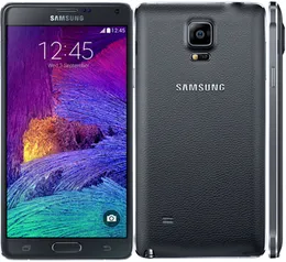 Samsung Note 4 هواتف تم تجديدها الأصلي N910A N910F N910P الهاتف المحمول 5.7 "16 ميجابكسل 3GB 32GB الهاتف الذكي 1PC