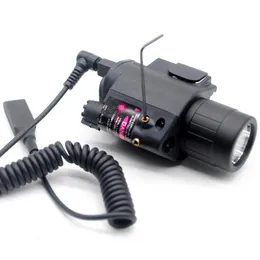 Новый красный лазерный прицел, комбинированный тактический фонарик/фонарь + дистанционный переключатель давления