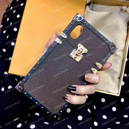 Top Grade Metallic Fashion Phone Fodral för iPhone 13111 121PRO 11 PRO 11PRO X XS Max XR 8 7 Plus 8Plus läder Backbrev Flower Case Cover With Box Dustbag