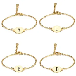 Kimter Fashion A-Z Lettera Braccialetto di fascino 26 Braccialetti del pendente alfabeto Regalo dei gioielli del braccialetto Q352FZ