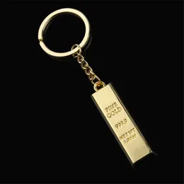 Fashion Metal Faux Ingot Bullion Keychain Key Chain Keyring Keyfob Women  Handbag Charms Pendant Metal Key Rings Accessory