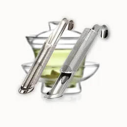 Tea Infuser Strainer Loose Leaf Stainless Steel Pipe Stick Tube SS304 Filter Strains Suspension Design SS Mesh Bag Flower Teastir FHL167-WLL