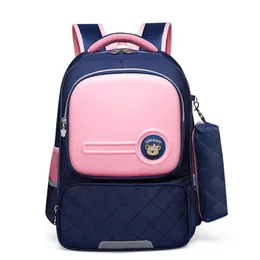 Children School Bags With Pencil Case For Girls Boys Cute Korean Style Kids Orthopedic Backpack Waterproof Bookbag273x