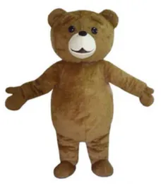 2019 Discount factory sale Teddy Bear Mascot Costume Cartoon Fancy Dress fast shipping Adult Size