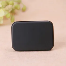 Rectangle Tin Box Black Metal Container Boxes Candy Jewelry Playing Card Storage RH4383