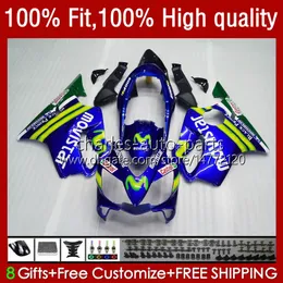 Honda CBR 600F4I 600CC 600 F4I FS CC F4 I 04-07 55 No.94 CBR600F4I CBR600FS 2004 2005 2006 2007 CBR600 F4I 04 05 06 07 OEM FairingsキットMovistar Blue