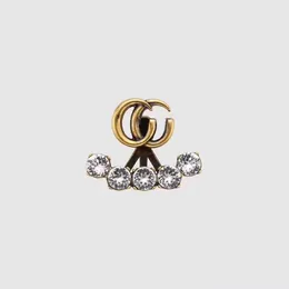Orecchini classici da donna Orecchini a forma di diamante con lettera G Orecchini firmati di moda per designer di gioielli da donna Orecchino a cerchio Party D2109304HL