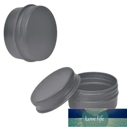 50Pcs 30g Frosted Black Aluminum Jar Empty Lip Oil Cosmetic Eye Cream Bottle Refillable Batom Lotion Tin Container Factory price expert design Quality Latest Style