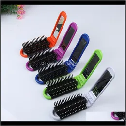 Brosses Maquillage Portable Mini Pliant Cheveux Boutique En Plastique Peigne Airbag Mas Brosse De Voyage Ronde Pour Tous E4Tek Zlv4Y