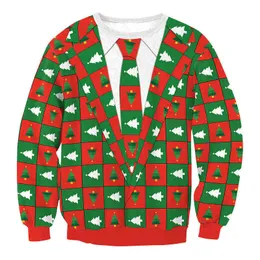Boże Narodzenie Sweter Kobiety Mężczyźni Długie Rękaw Pullover Drukuj Boże Narodzenie Oversize Maglia Donna Manica Lunga 2021 Damskie Swetry S XL Y1118