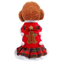 Dog Apparel Christmas Costume Winter Clothes Cat Coat For Small Dogs Chihuahua Puppy Dress Yorkshire Terrier Roupa Para Cachorro