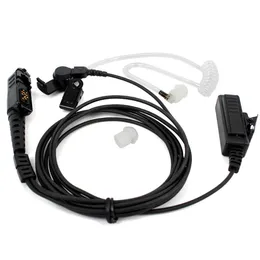 Covert Acoustic Tube From Headset Mic PTT Sound Fone for Motorola XIR P6620 P6600 E8608 E8668 XPR3300 XPR3500 MTP3150 Radio In Two Senses