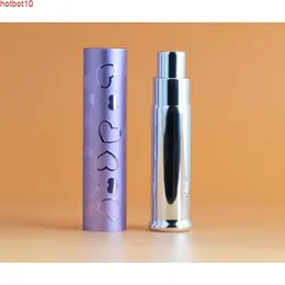 120 adet / grup Yeni 7 ml Kalp Desen Sprey Atomizer Cam Pompa Parfümleri Şişe Boş Alüminyum Kozmetik Parfum Refillabgoods