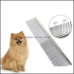 Dog Grooming Supplies Pet Home & Garden Dematting Comb Stainless Steel Hairbrush Pets Tool For Dogs And Cats Removing S Knots Jk2012Xb Drop