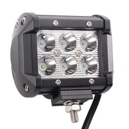 2022 new 4 inch 18W 6LED Waterproof IP67 Work Light LED Spot Lights For Trucks Off-road Vehicles LED Bar