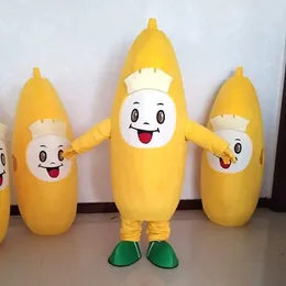 Performance Delicious Banana Mascot Costumes Halloween Fancy Party Dress Cartoon Character Carnival Xmas Easter Advertising Birthday Party Costume Outfit