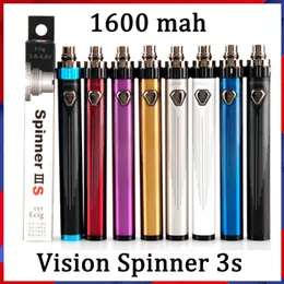 100% Originele Vision Spinner 3S IIIS 1600mAh batterij Variabele Voltage 3.6V-4.8V Top Twist USB-passthrough ESAM-T voor 510 Thread Atomizer Tank