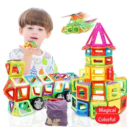 32-142Pcs/Set Big Standard Size Magnetic Model & Building Block Brick Designer Toys 16 different Sets For Children Birthday Gift Q0723