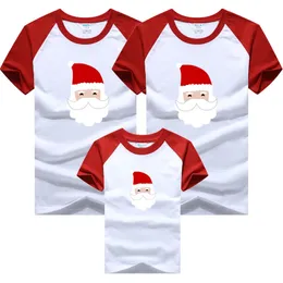 Boże Narodzenie rodziny pasujące ubrania rok kreskówka druku t-shirt mama i córka ojciec syn spojrzenie stroje 210429