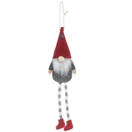 Party Decoration Plush Gnome Christmas Ornaments Forest Old Man Hanging Legs Doll Pendant Creative Faceless Dwarf