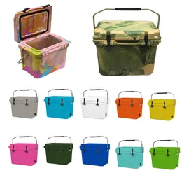 Solid Cooler Bag 20L Picnic Case isolerade matbärare i rosa blå svart till sjöss